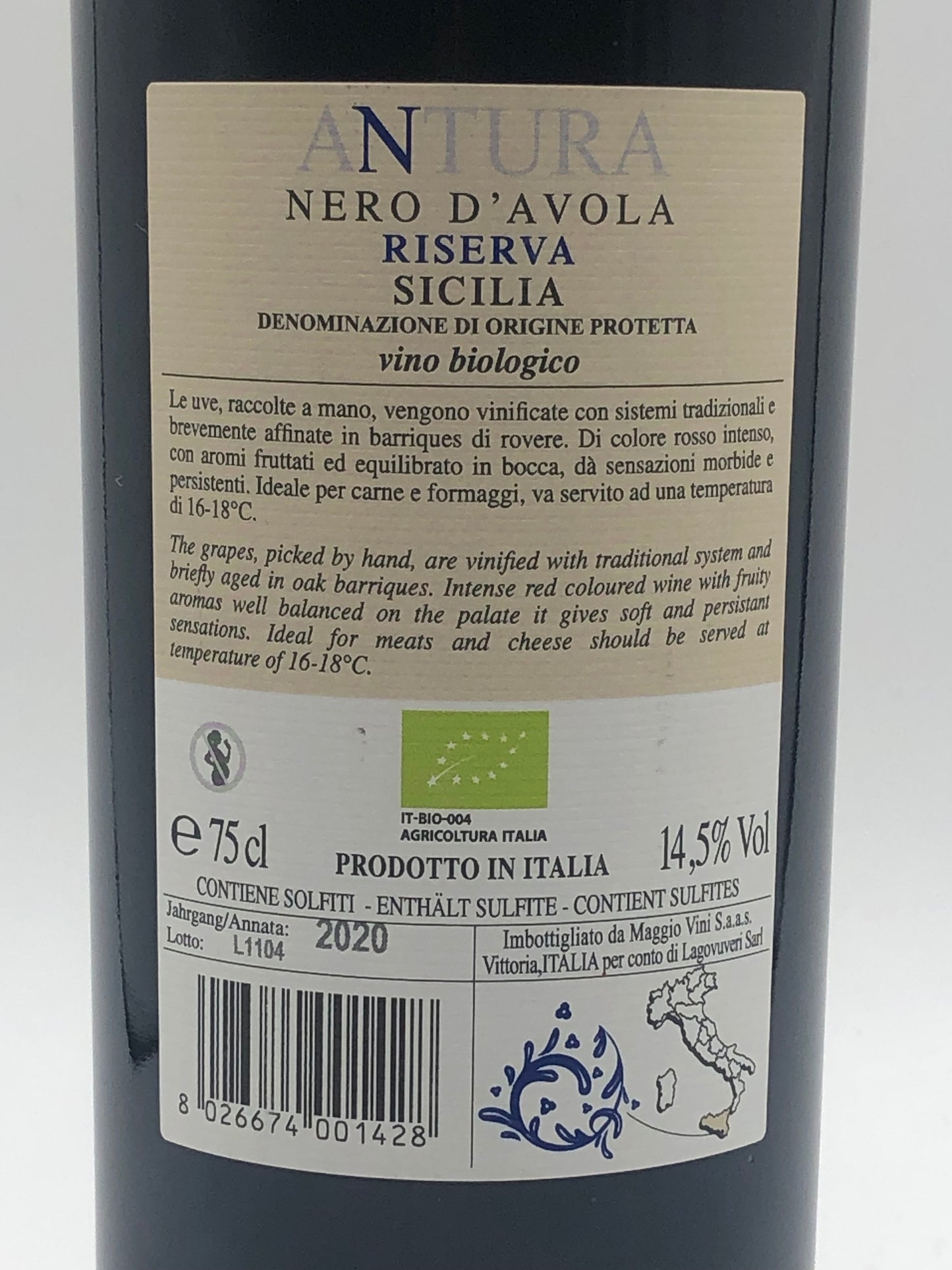 Antura Nero d'Avola Riserva 2020